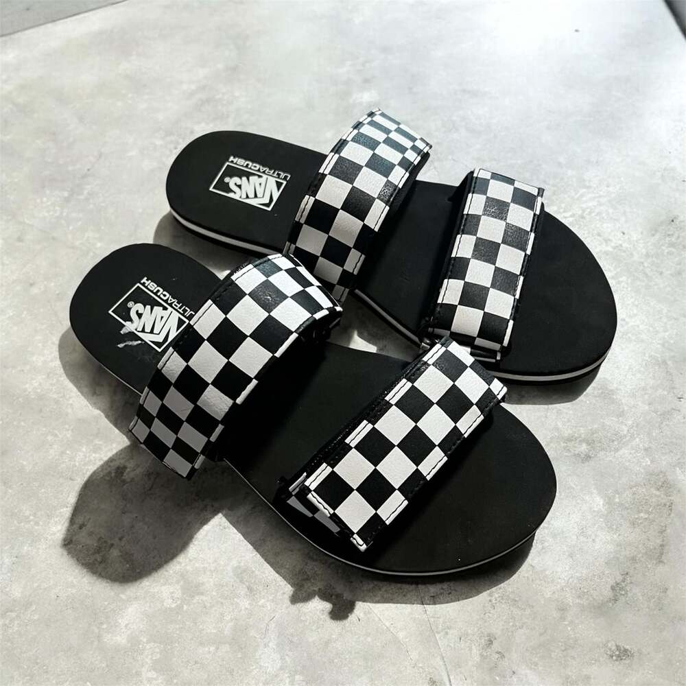 Vans Cayucas Slide Checkerboard Sandals UltraCush